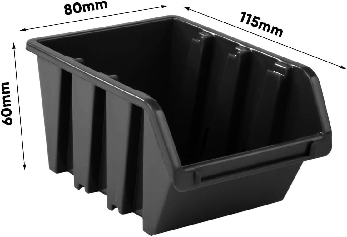 Garage Pegboard Storage Bins Wall Mount Workshop Organizer Rack