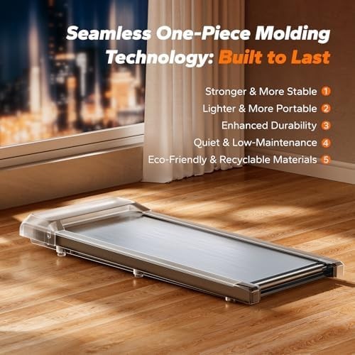 MERACH Walking Pad 9% Incline, 2.5HP Quiet Under-Desk Treadmill Compact Home