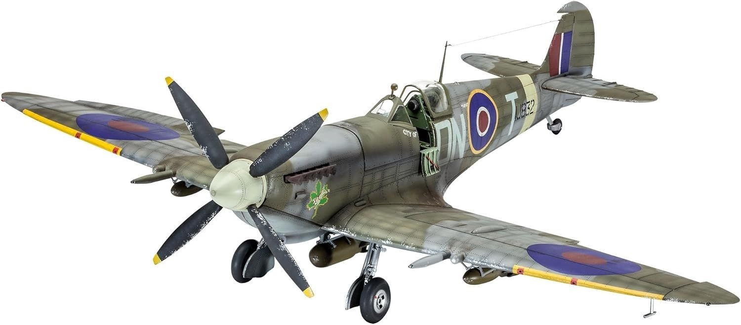 1:32 Spitfire Mk.IXC Model Kit 115pcs Unpainted Aircraft Hobby Gift