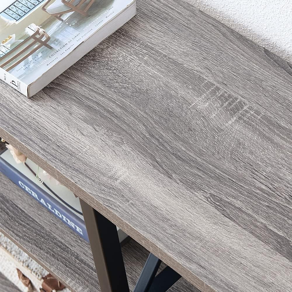 Rustic Sofa Table with Storage, Farmhouse Console for Entryway & Living Room