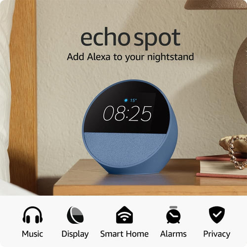 Smart Alarm Clock Display WiFi Speaker Voice Control Music Night Clock