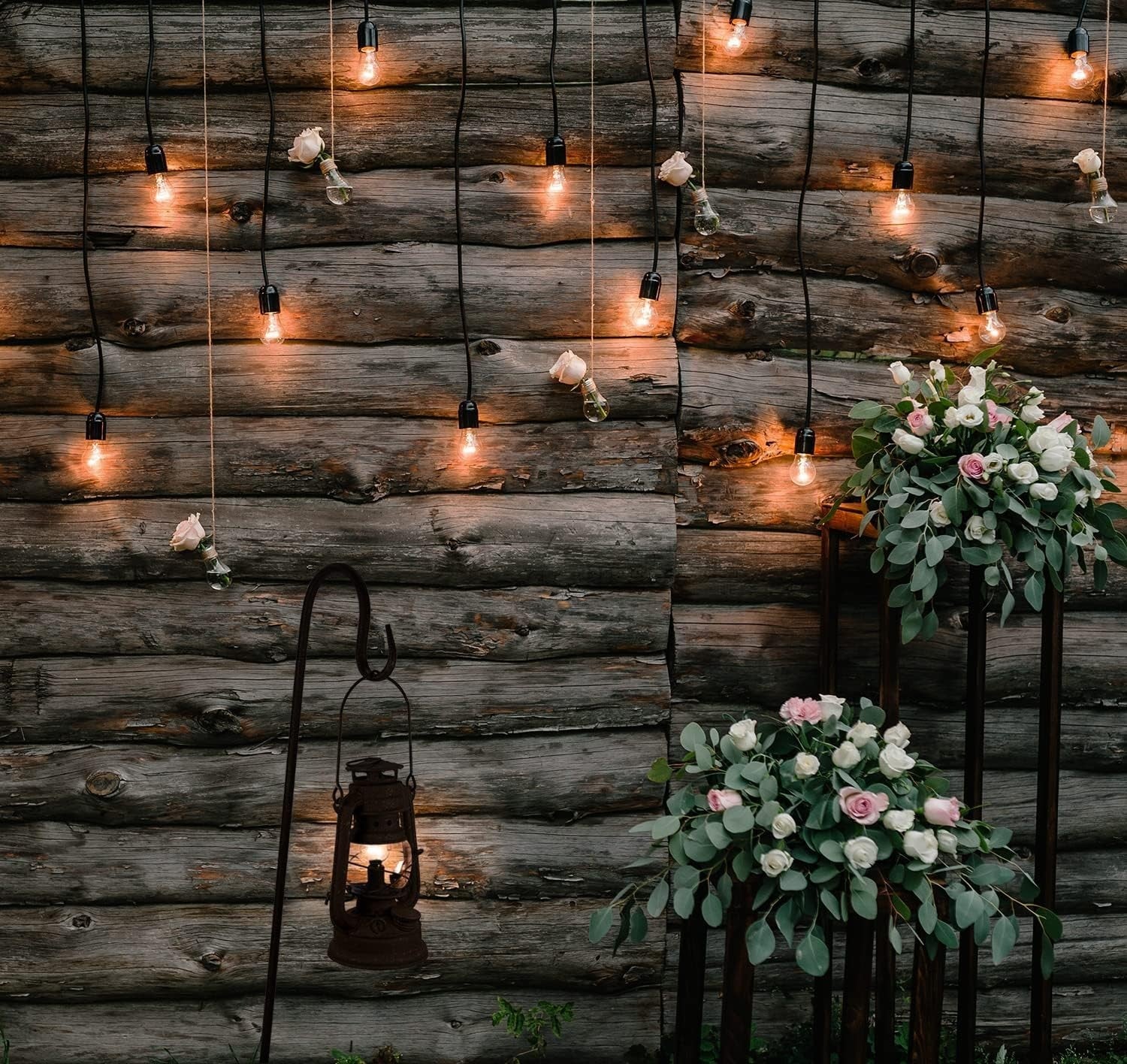 LED Rusty Garden Lantern Light Hanging or Standing Outdoor Decor