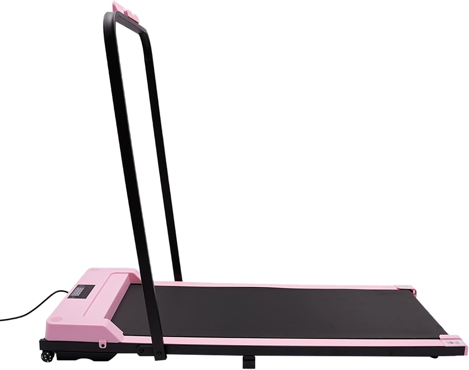 Mini Foldable Walking Treadmill 3HP Under Desk Jogging LED Display Pink