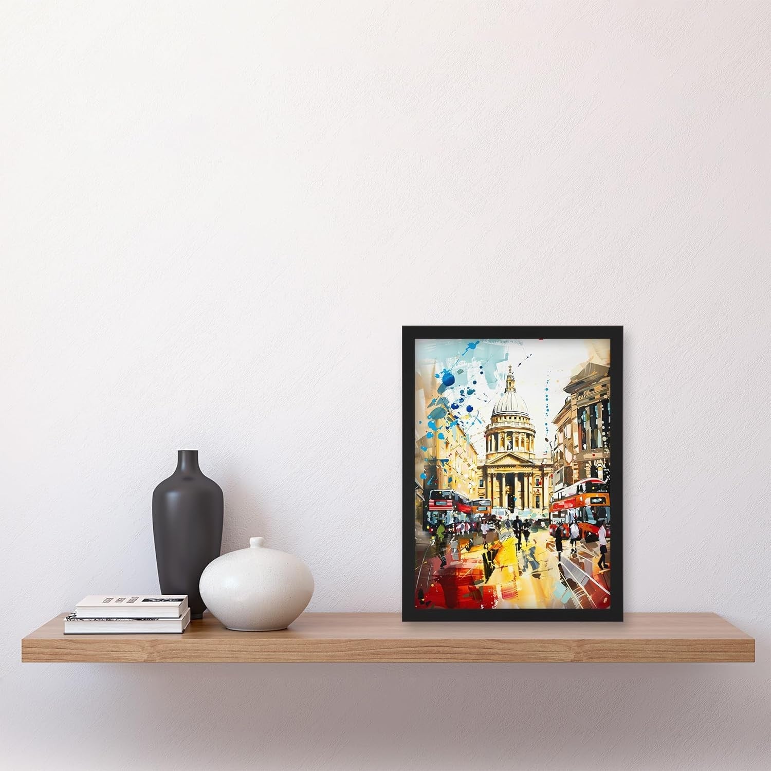 Abstract St Pauls Cathedral London Framed A4 Wall Art Print Decor