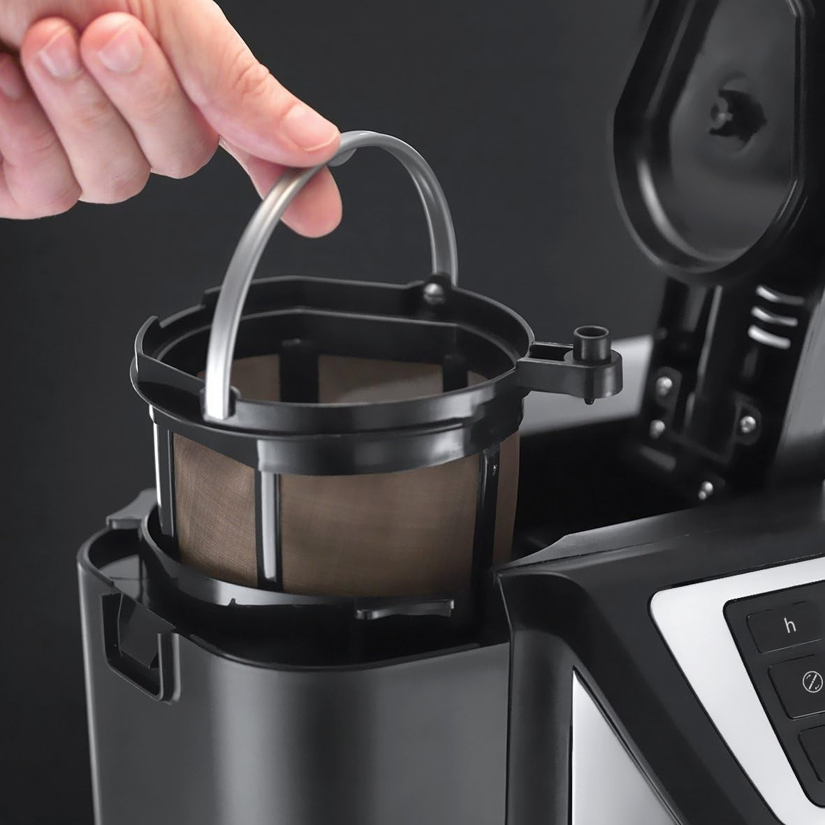 12 Cup Grind & Brew Coffee Maker 1.5L Quiet Brew Timer Washable Filter 1025W