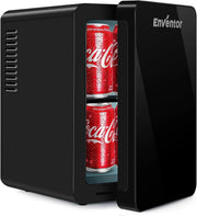 Portable 6L Mini Fridge Cooler Warmer for Home Car Travel Black