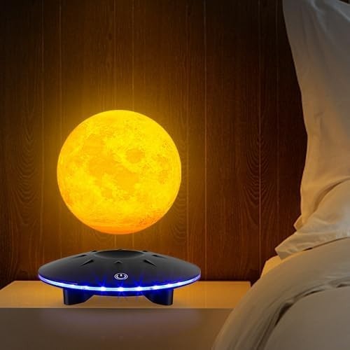 Levitating Moon Lamp Magnetic Floating 3D LED Night Light Touch Control