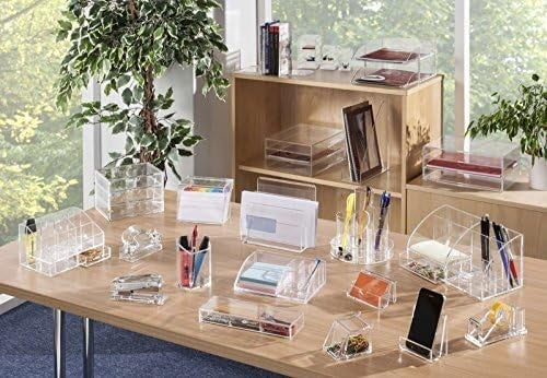 Clear Desk Organiser 9 Compartments + 2 Drawers – Office & Home Storage