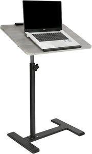 Adjustable C Shaped Side Table Tilting Laptop Stand Sofa Bed Grey
