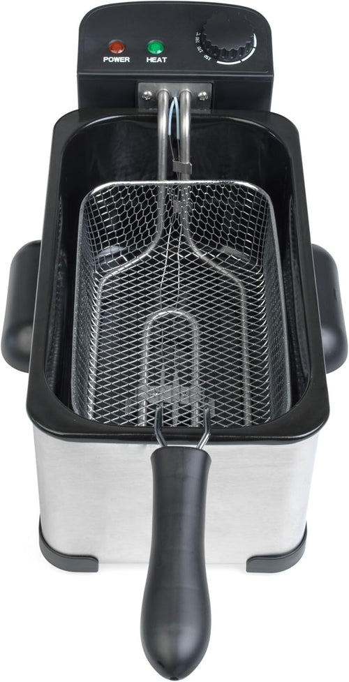 3L Deep Fat Fryer 2000W Adjustable Temp Viewing Window Easy Clean