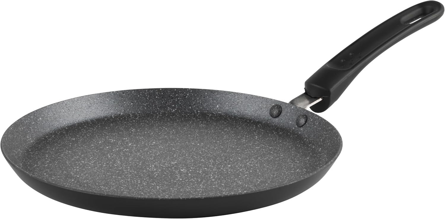 25cm Russell Hobbs Metallic Marble Pancake Pan Non-Stick Crepe Skillet