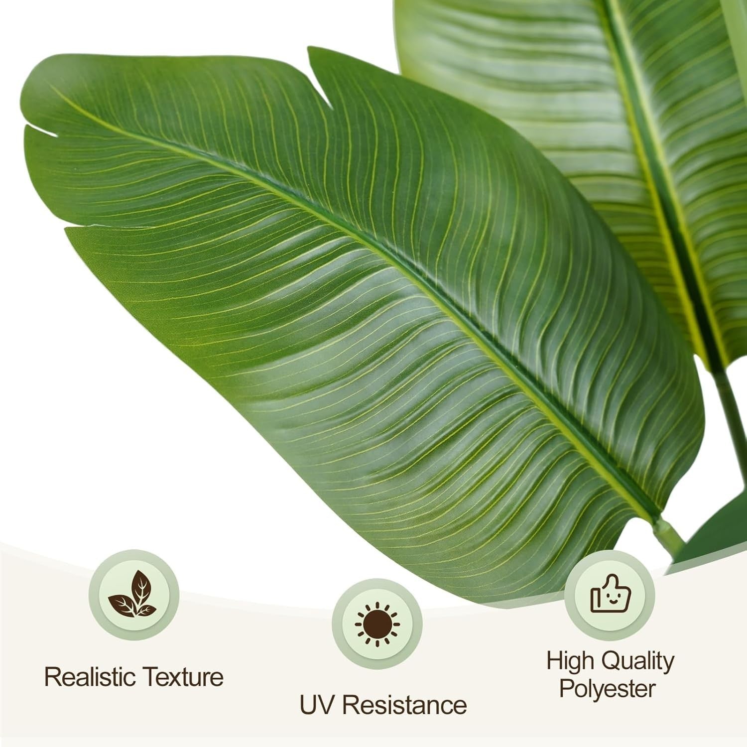 Set of 2 Bird of Paradise Plants 180cm Lifelike Indoor Potted Tropical Banana