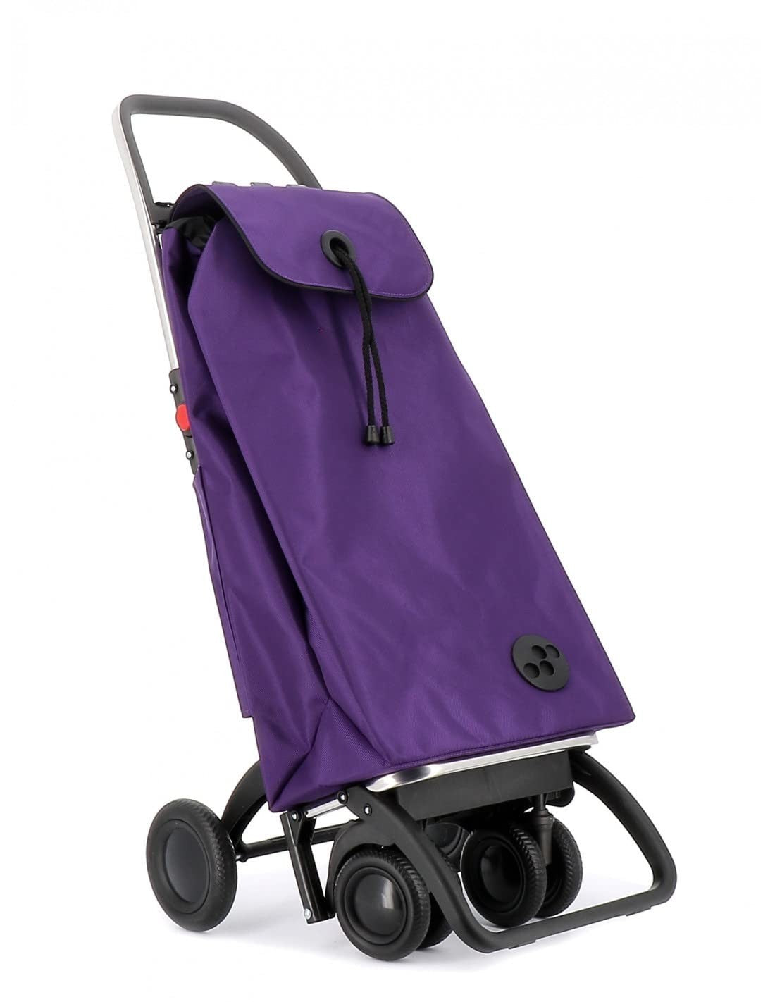 4 Wheel Folding Shopping Trolley Swivel Wheels Aluminium Backpack Bag