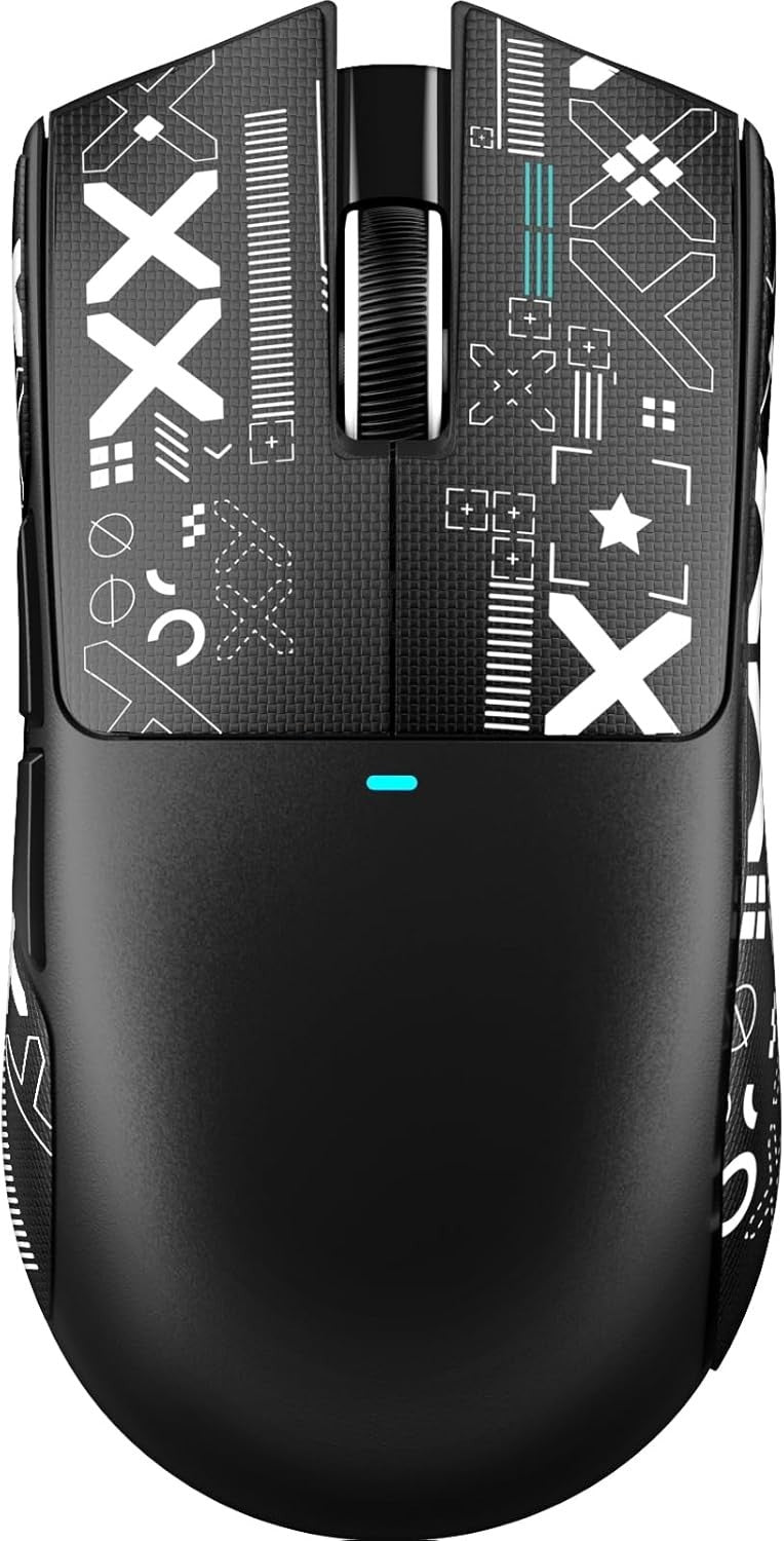 Wireless Gaming Mouse 22000 DPI RGB BT 2.4G USB 65H Grip Black