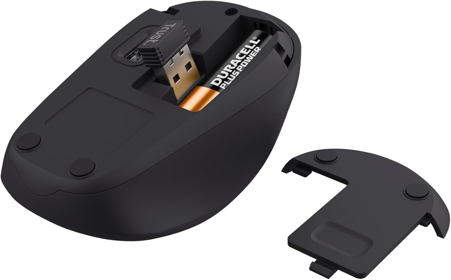 Red Silent Wireless Mouse 1600 DPI Compact USB Receiver Home Office Laptop