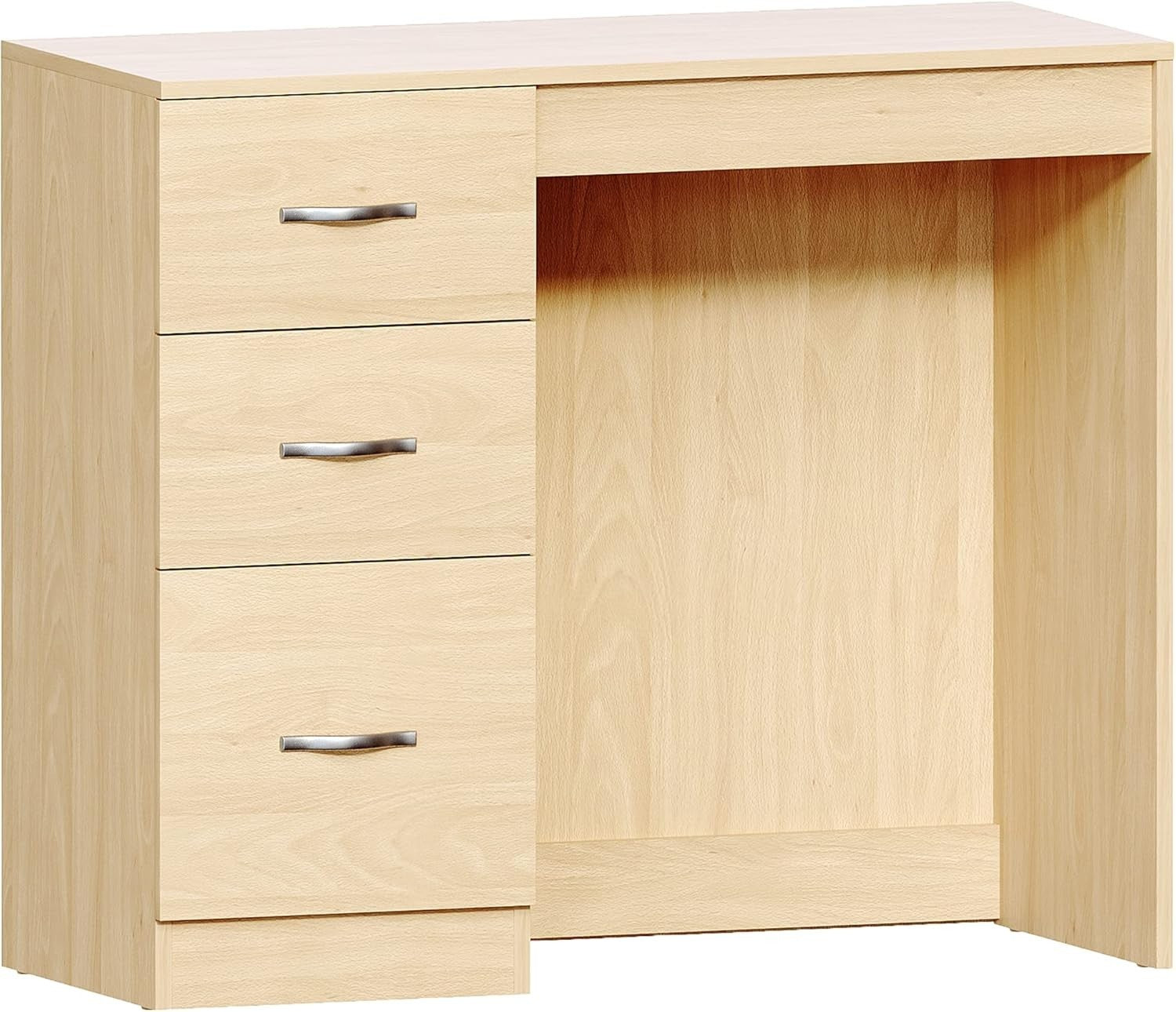 3-Drawer Dressing Table Vanity Desk Makeup Station Storage Chest Bedroom