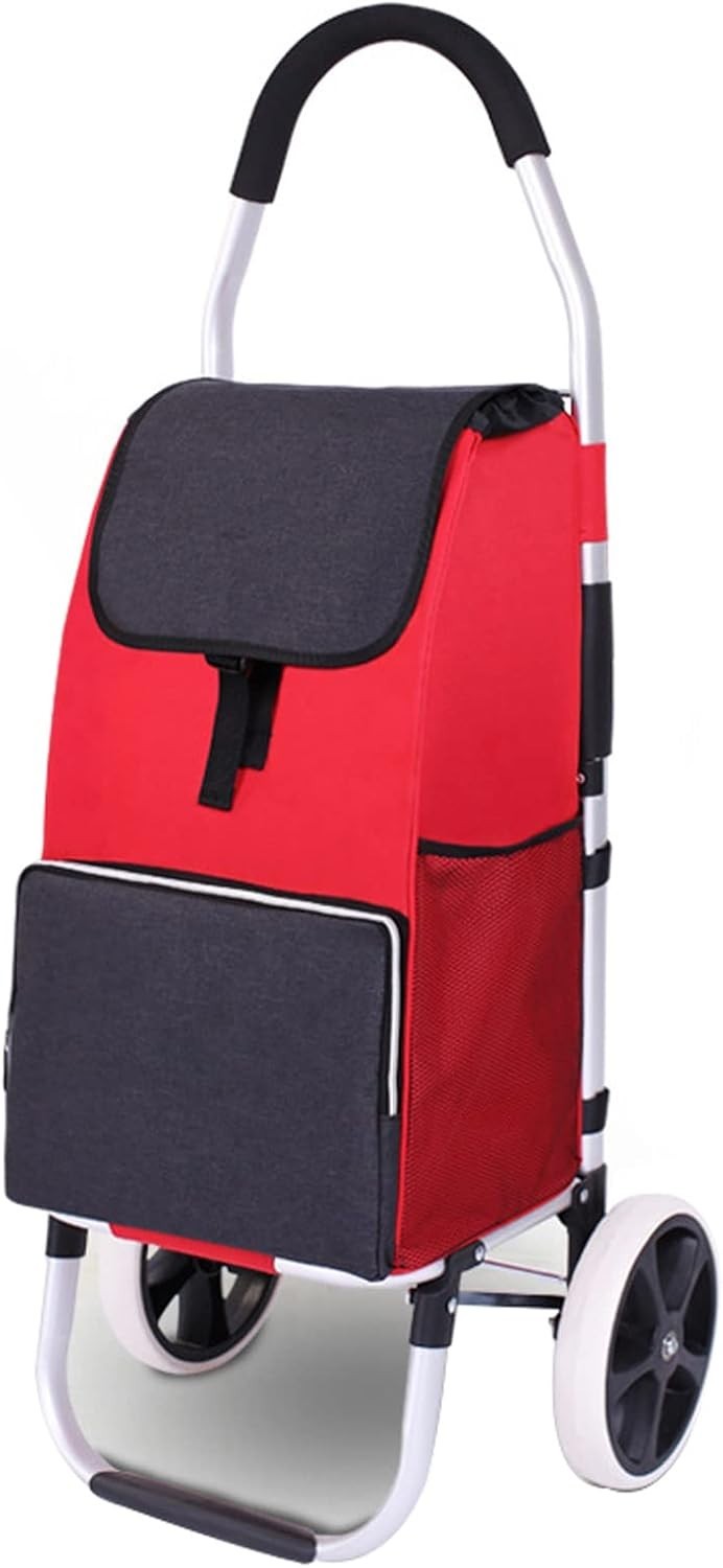 Foldable Stair Climbing Grocery Cart Heavy Duty Collapsible Trolley 50kg