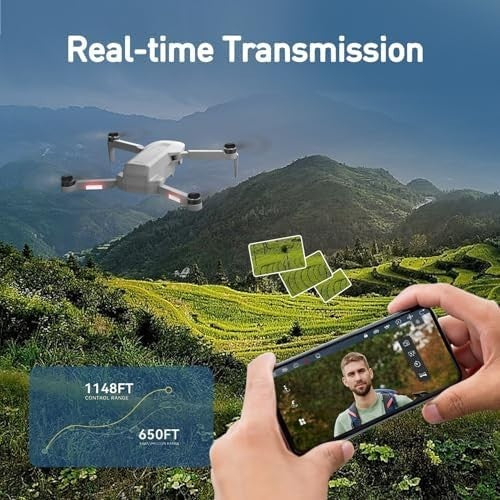 Foldable GPS Drone with Dual HD Cameras, Brushless Motor, Follow Mode