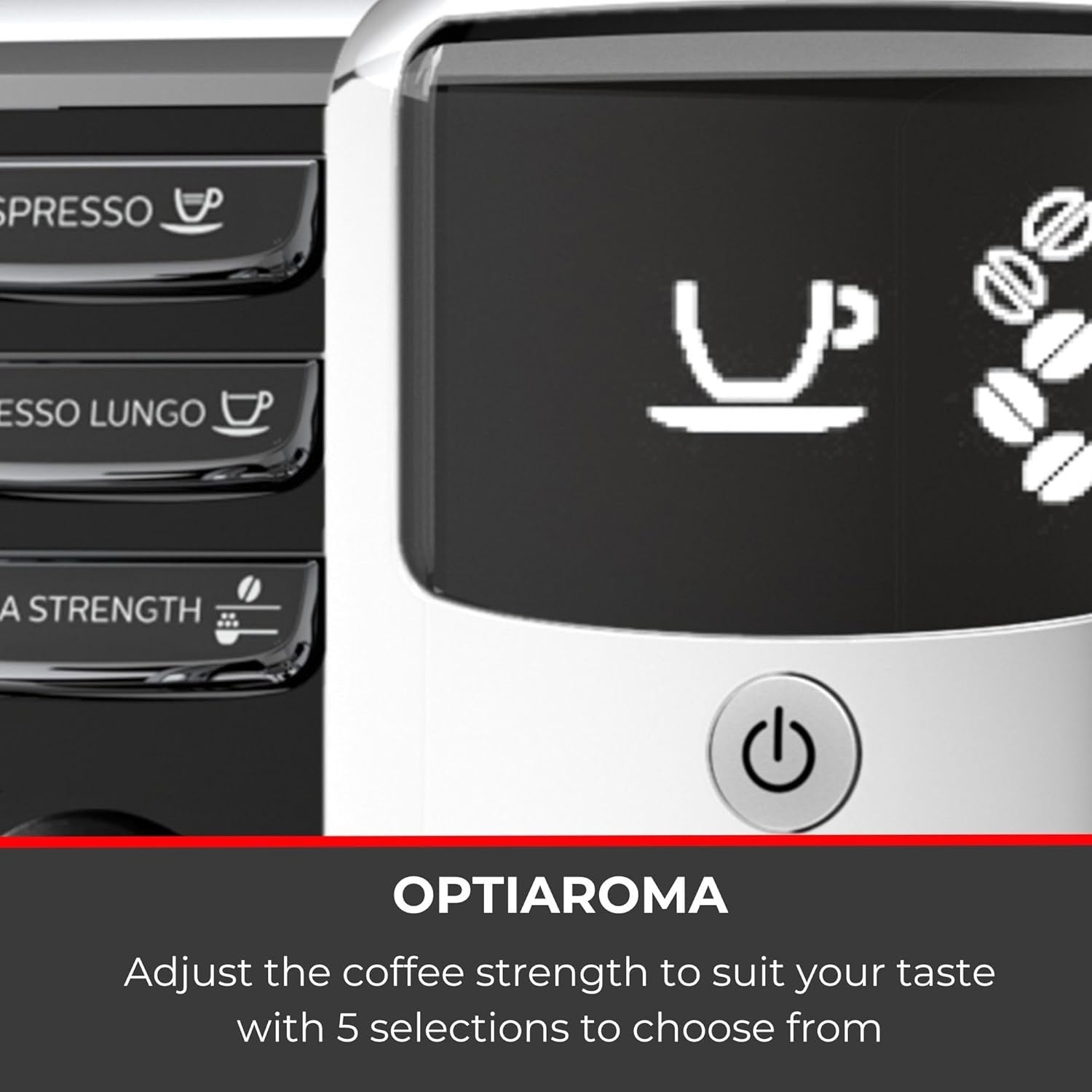 Automatic Bean-to-Cup Espresso Coffee Machine | Pro Steam Wand | 43cm Compact