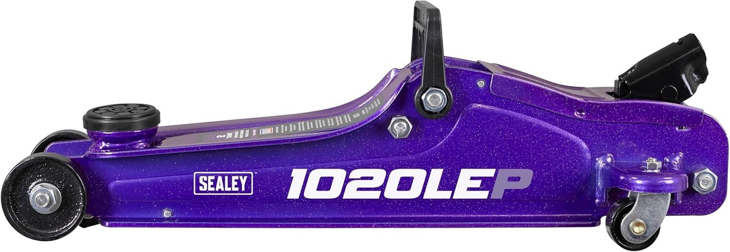 2 Ton Low Profile Trolley Jack 85–385mm Heavy Duty Short Chassis Purple