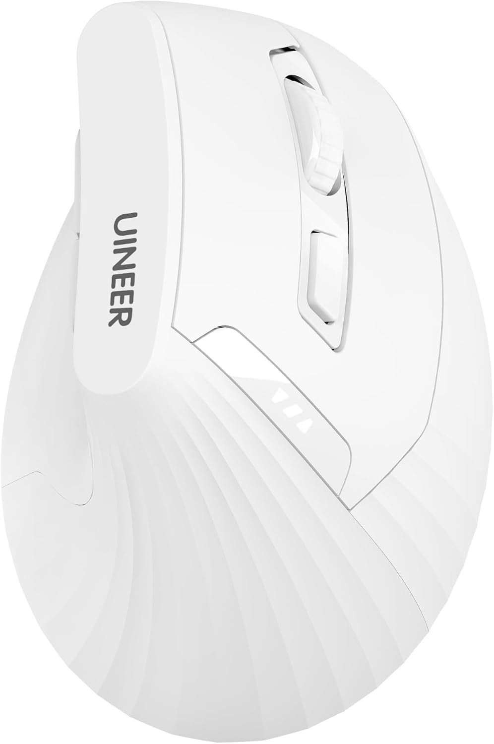 Vertical Wireless Ergonomic Mouse Bluetooth Rechargeable White