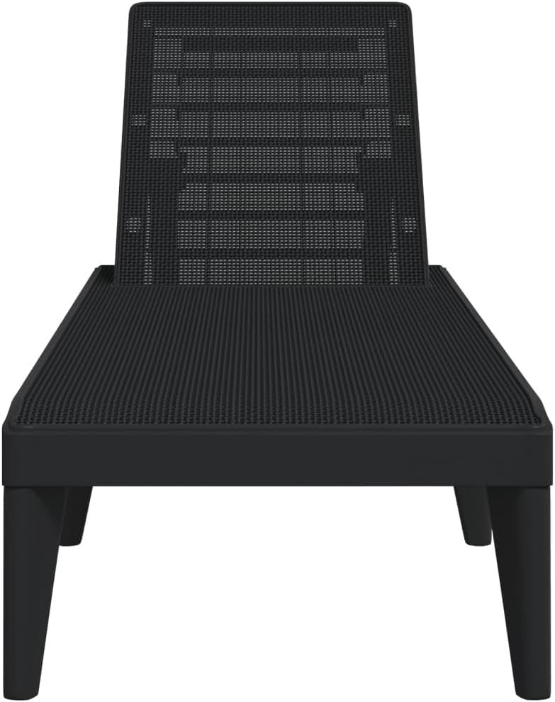 Adjustable Outdoor Sun Lounger UV-Resistant Polypropylene, Lightweight & Durable