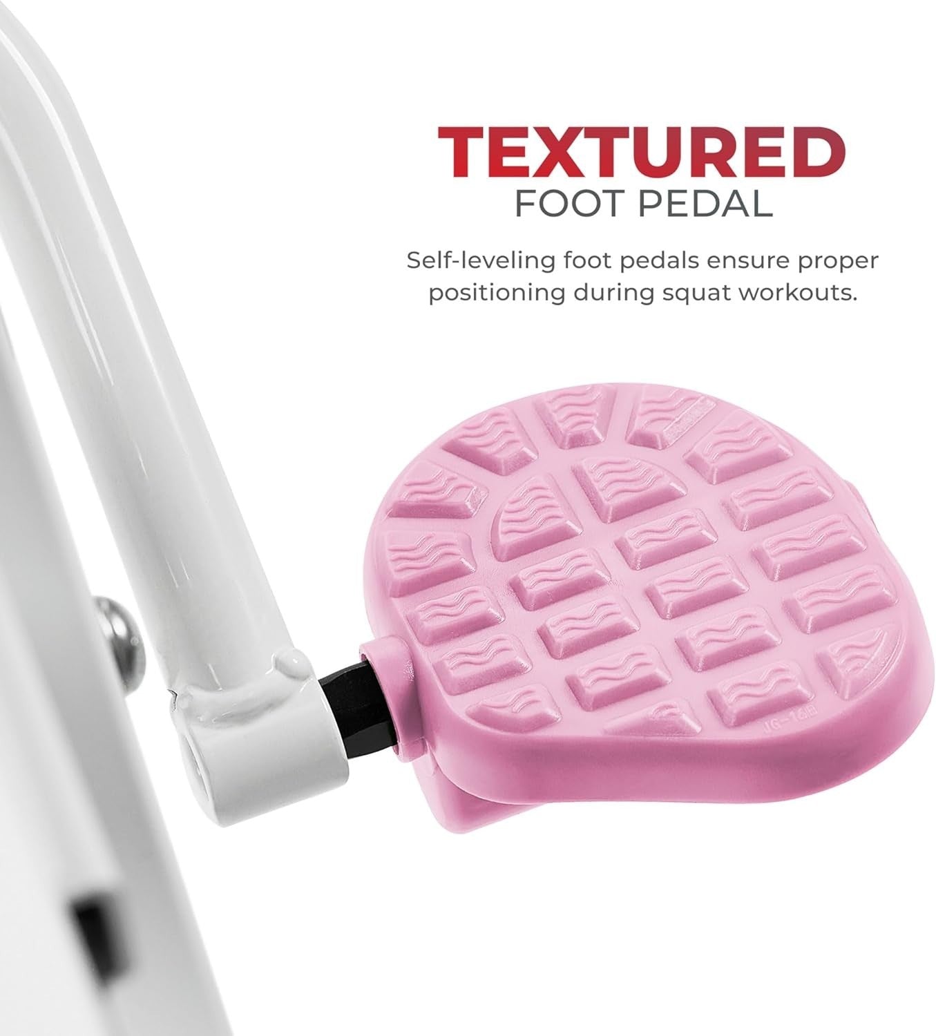 Row-N-Ride Squat Assist Trainer Foldable Pink Home Leg Glute Machine LCD 330lb