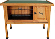 Wooden Rabbit Hutch Raised Outdoor Small Animal Cage Waterproof Roof