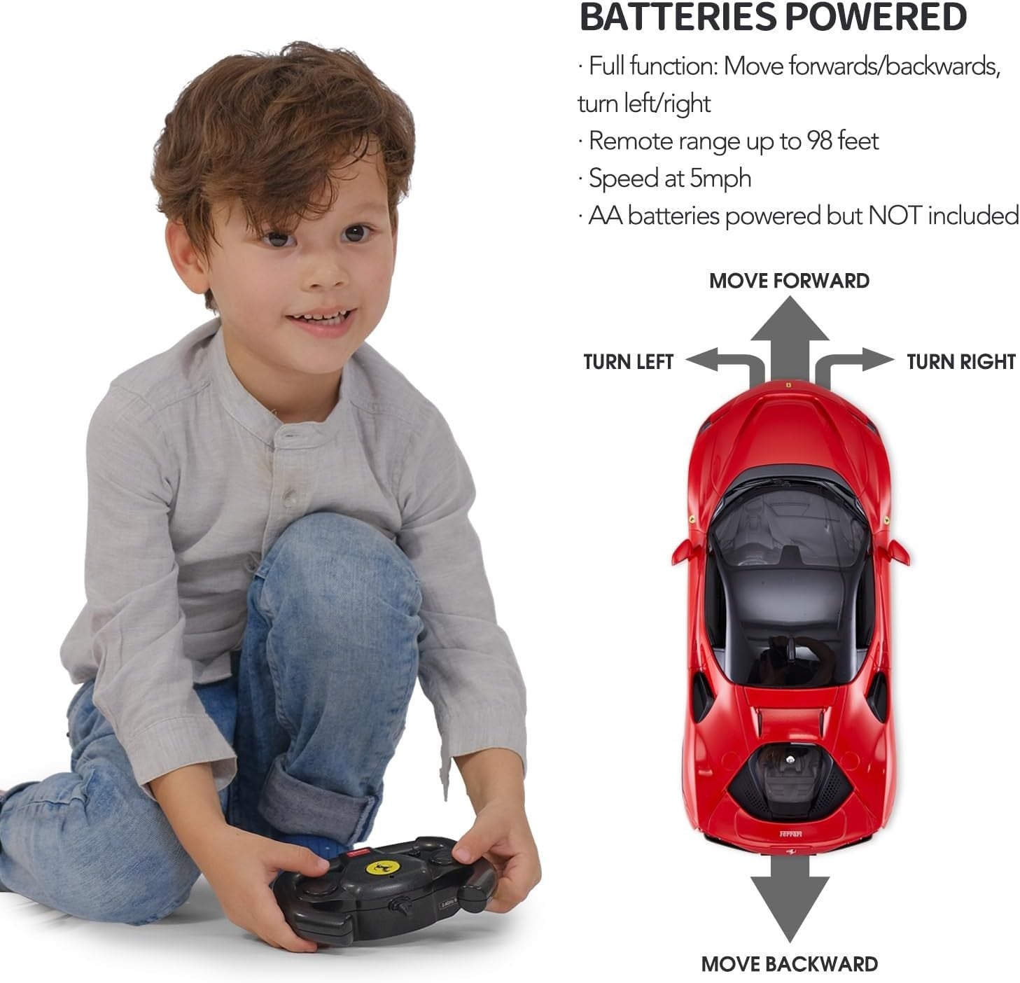 1:14 Scale RC Car – Red SF90 Stradale Remote Control Toy for Boys & Collectors