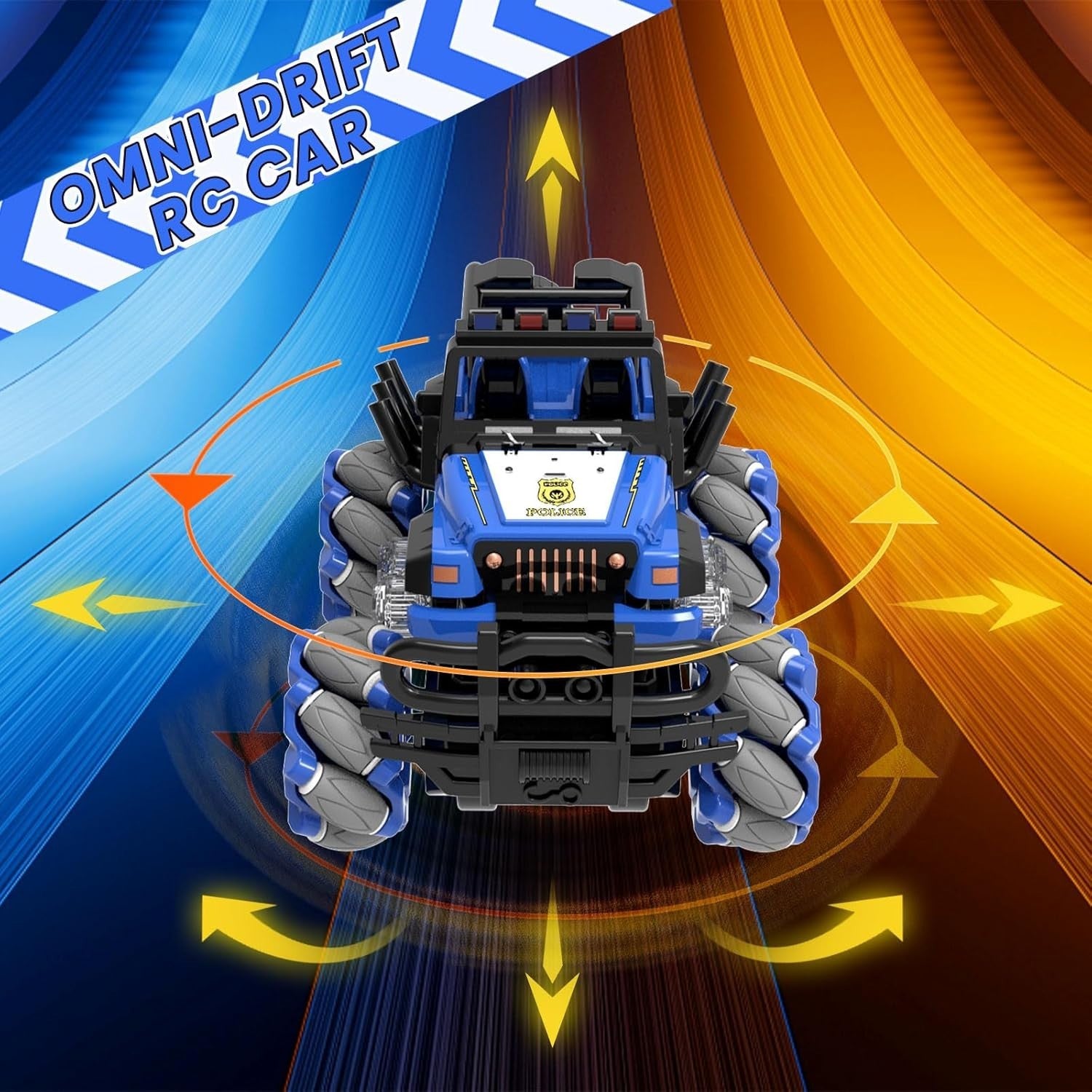 RC Car Remote Control Truck 360° Stunt Drift Toy LED Light All Terrain Gift Kids