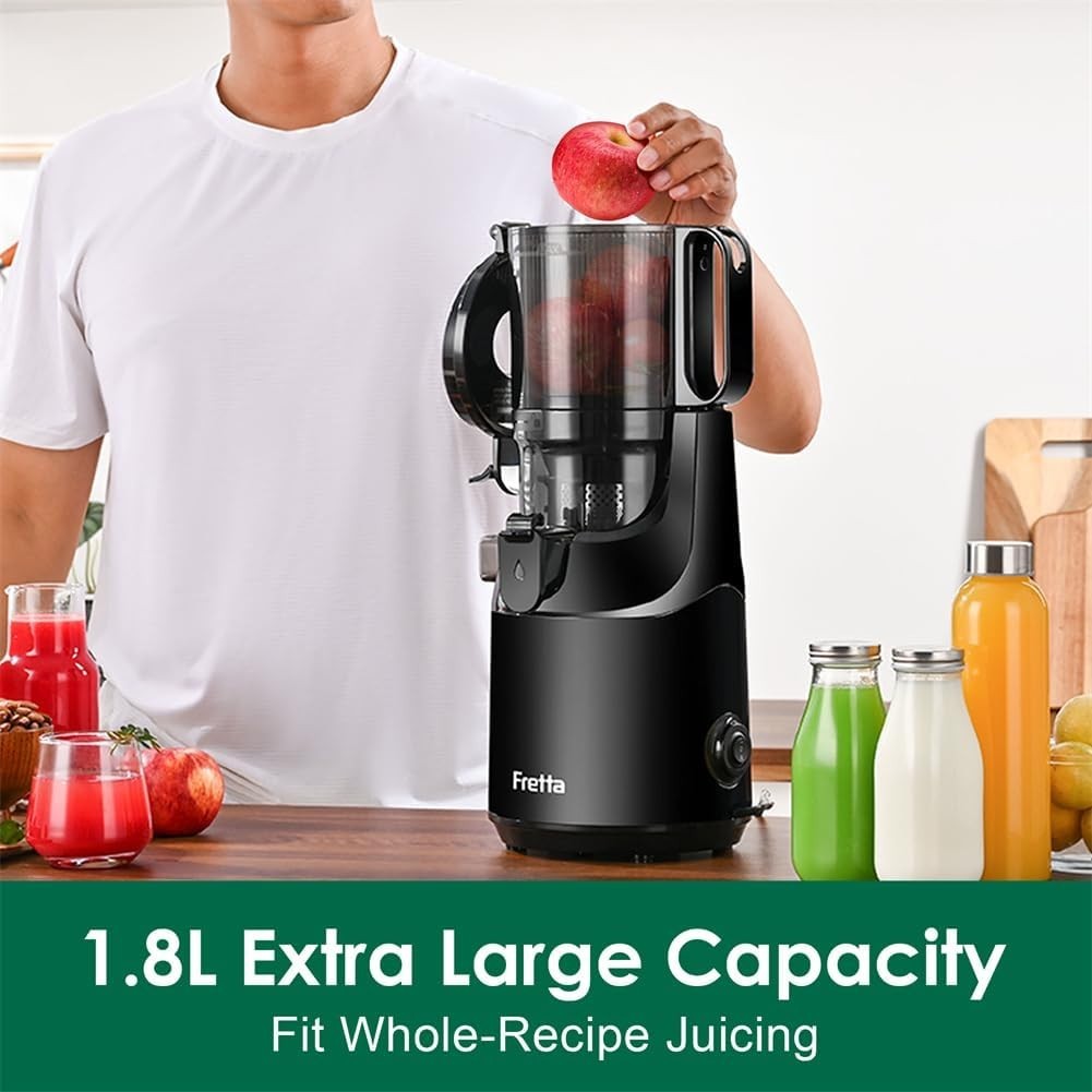 Cold Press Juicer 135mm Wide Chute 250W Slow Masticating BPA Free