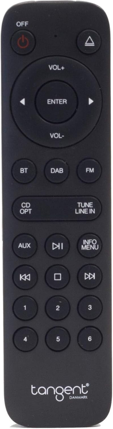 Compact DAB FM HiFi Audio Tuner Black Digital Radio Receiver Remote