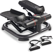 Heavy-Duty Mini Stair Stepper for Home w/ LCD Monitor, Bands & Height Adjust