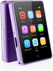 Bluetooth 5.3 64GB 2.8″ Touch MP3 Player for Kids w/ Speaker & FM Radio