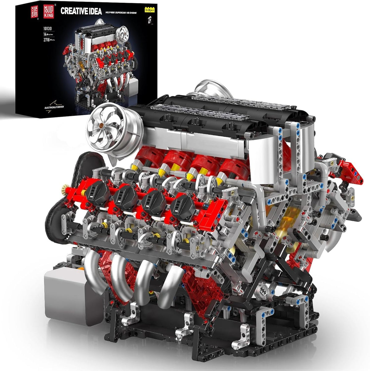 Buildable V8 Engine Model Kit 2718Pcs Working Motor STEM Car Toy Gift