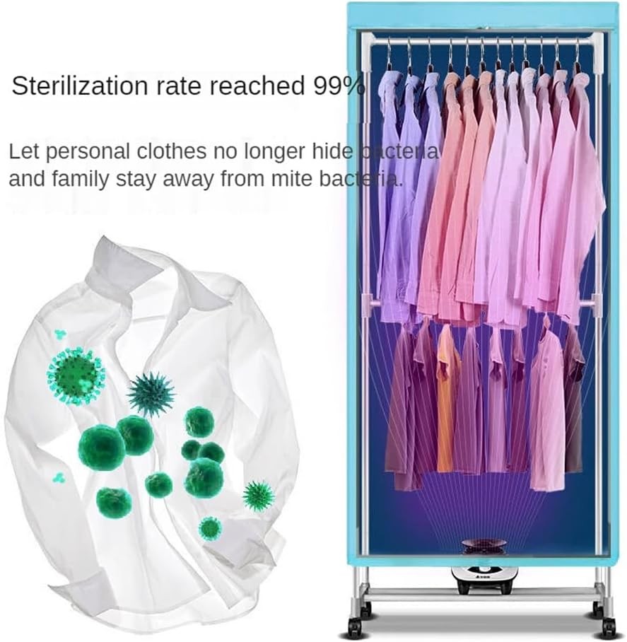 Portable Electric Clothes Dryer 15kg Warm Air Wardrobe 2 Tier 1000W