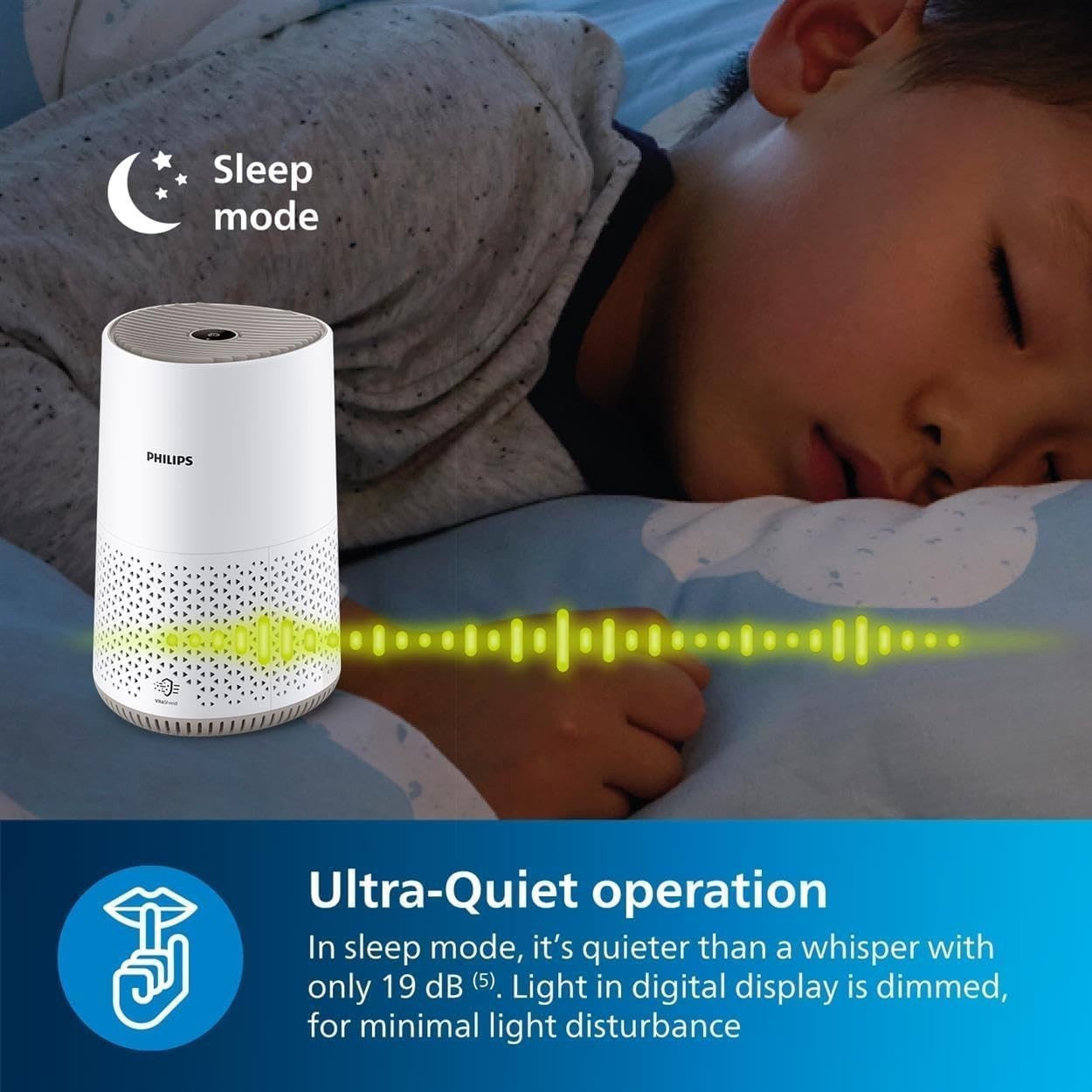 Ultra Quiet Air Purifier HEPA 99.97% Allergy Relief App Control 44m²