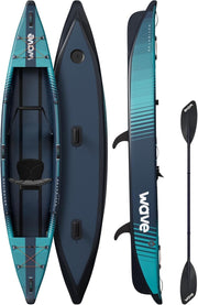 Inflatable Touring Kayak PVC Canoe Set w/ Paddles Pump 1-3 Person