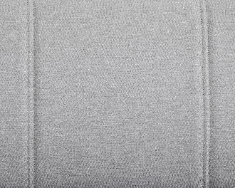 Light Grey 3 Seater Sofa Bed Clic Clac Fabric Couch Guest Sleeper
