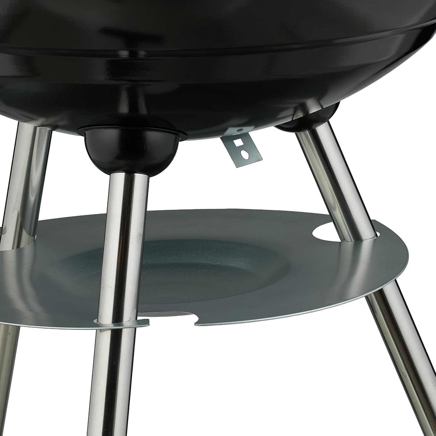44cm Kettle Charcoal BBQ Grill with Lid, Wheels & Adjustable Air Vent