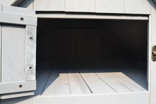 Wooden Garden Tool Cabinet Shed with Shelves & Lockable Storage