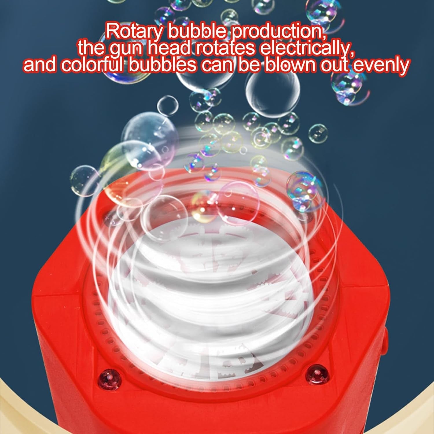10 Hole Firework Bubble Machine with Lights Portable Toy