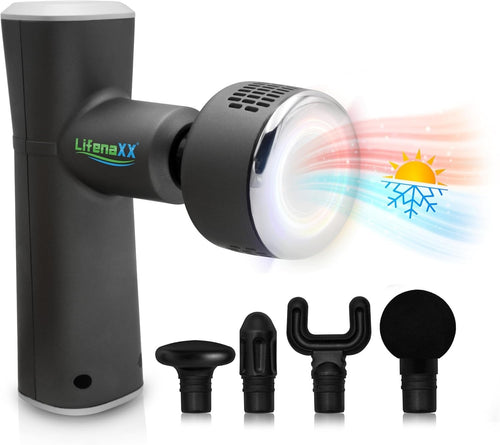Deep Tissue Massage Gun Heat Cold Therapy Muscle Massager 5 Heads USB