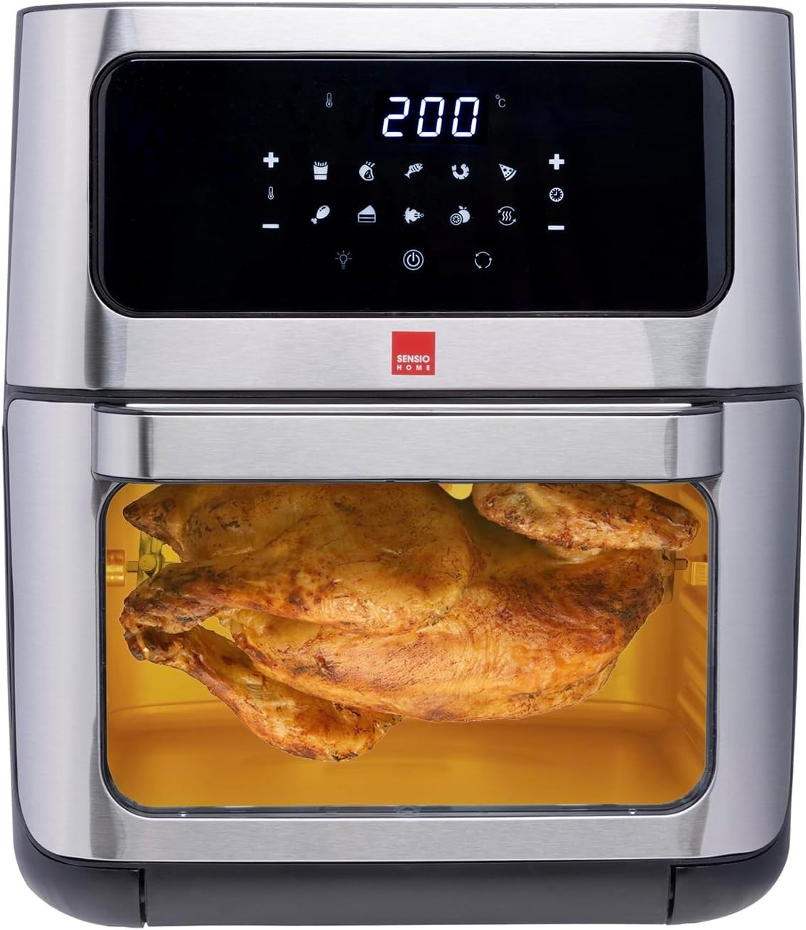 12L Air Fryer Oven Rotisserie 10-in-1 Oil Free Digital 1800W