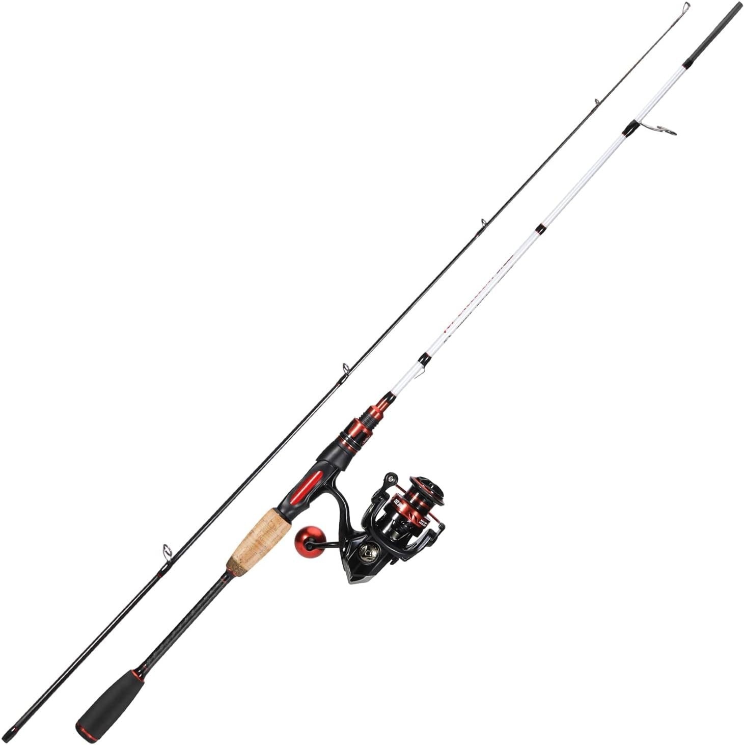 2.1m Carbon Fibre Spinning Rod & Reel Combo – Bass Fishing Set