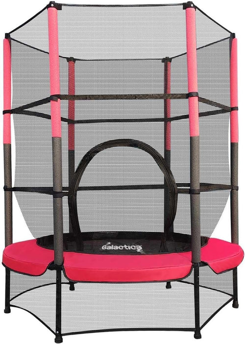 55” Kids Mini Trampoline Safety Net Indoor Outdoor Junior Activity