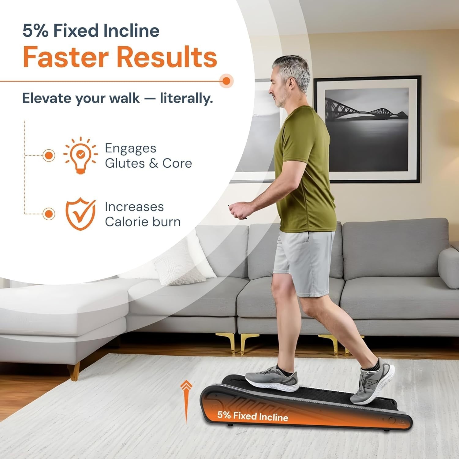 Under Desk Treadmill Mini Portable Electric Walking Pad Home Office Gym