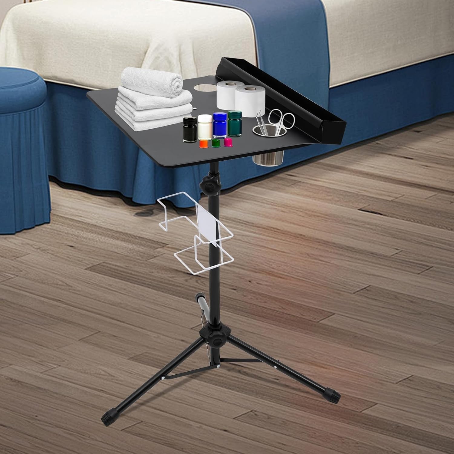 Tattoo Workbench Adjustable Height Portable Workstation Table for Studio Use