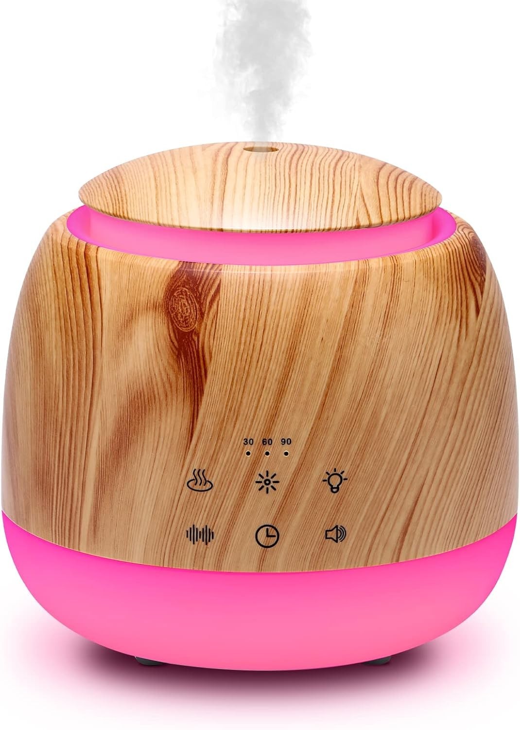 Aromatherapy Diffuser & White Noise Machine with LED Night Light, Timer