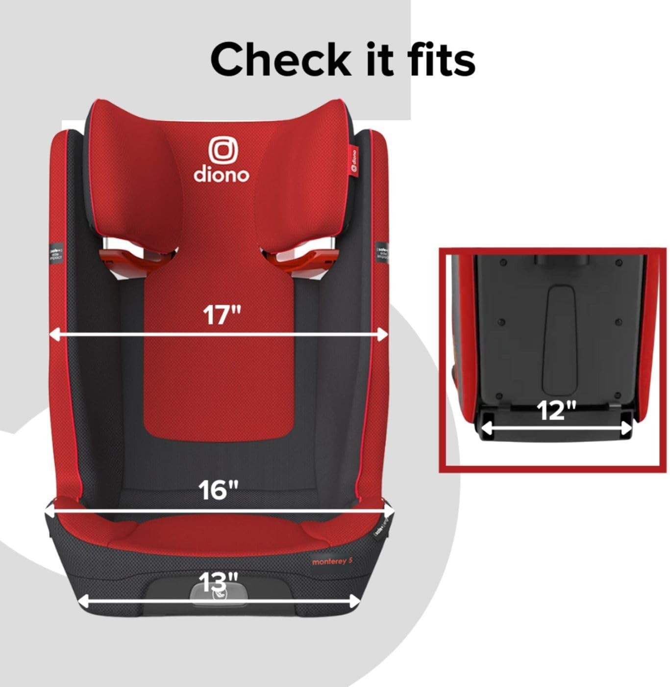 i-Size High Back Booster Car Seat ISOFIX Foldable Compact